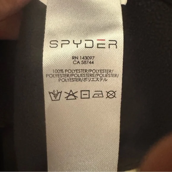 SPYDER Bandit Half Zip Fleece Sweater Jacket Black Pullover Outdoor Activewear - Picture 11 of 13